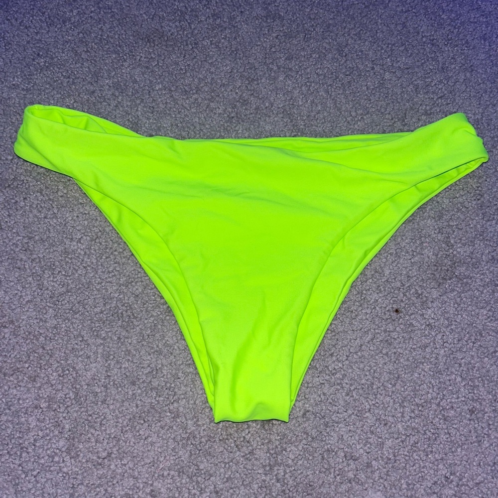 neon yellow bikini bottom